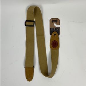 Levys Leathers 2" Tan Cotton Guitar Strap
